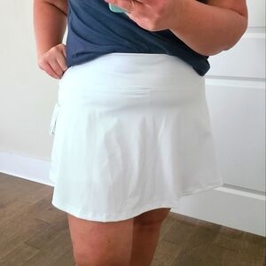 J.Crew White Pull On Athletic Skort